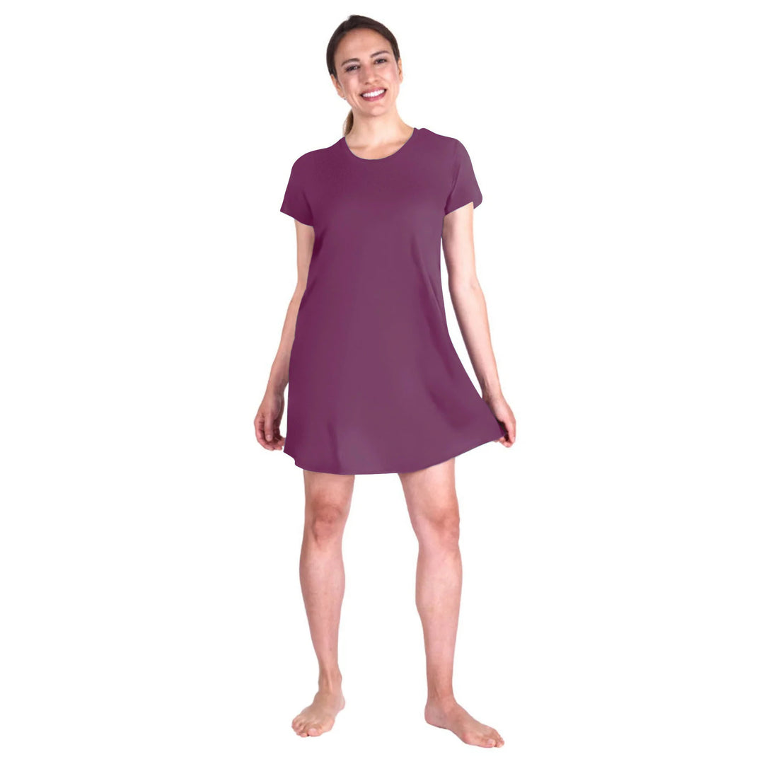 Women's Moisture Wicking Scoop Neck Nightshirt/Cover-up