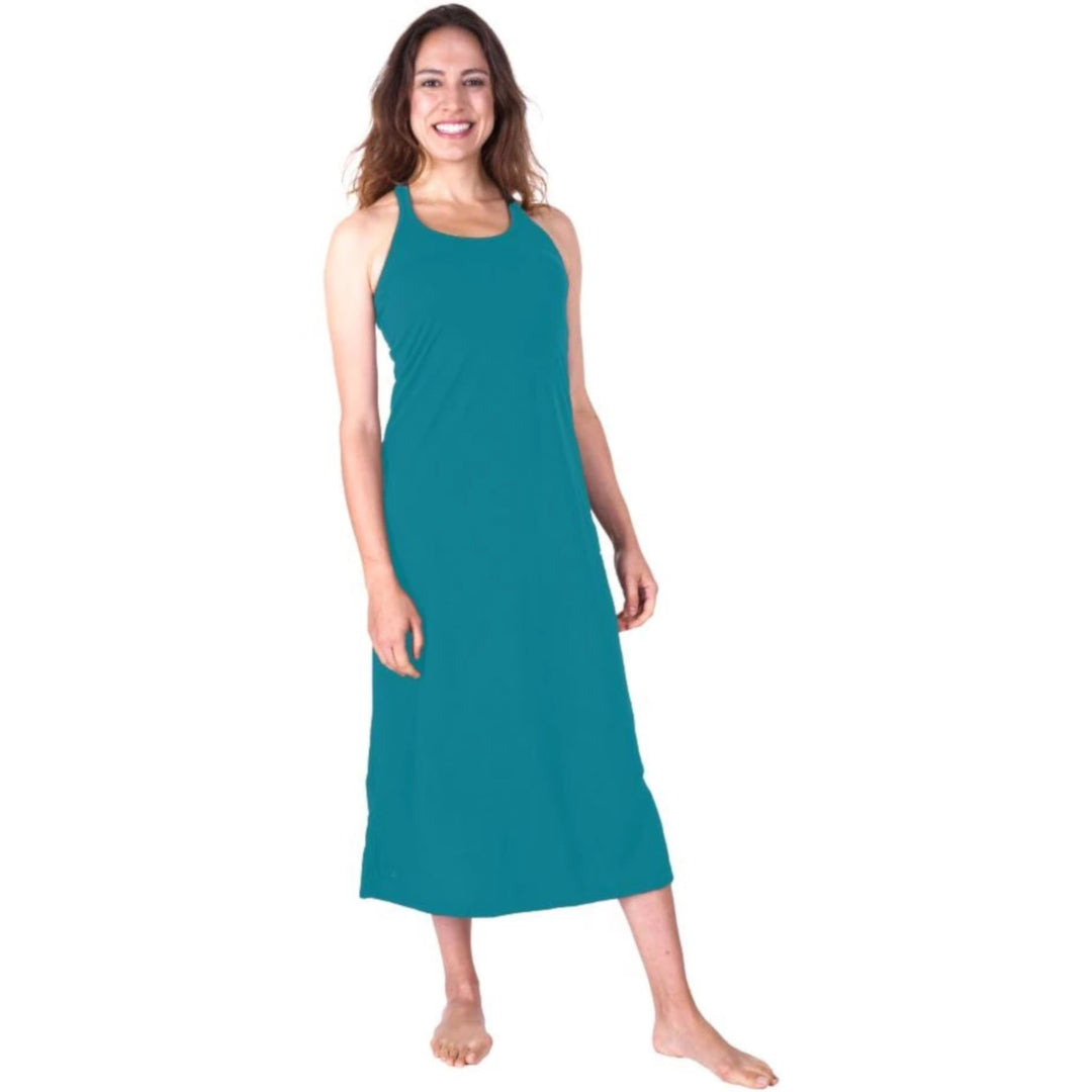 TAIPOVE Maxi Tank Dress w Shelf Bra Pockets for Women Full Slips Extra Long  Nightgowns Summer Casual
